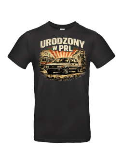 Koszulka Męska Auto Polonez Urodzony w PRL