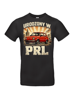 Koszulka Męska Auto Maluch Urodzony w PRL