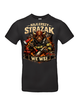 Koszulka Męska Najlepszy Strażak We Wsi II