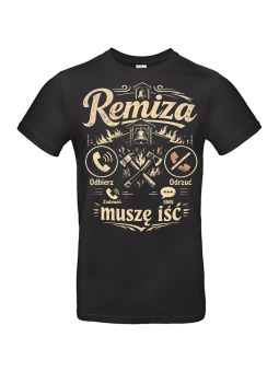 Koszulka Męska Remiza Dzwoni Muszę Iść