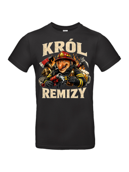 Koszulka Męska Strażak Król Remizy