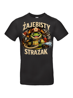 Koszulka Męska Żajebisty Strażak