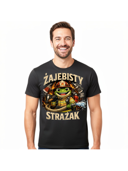Koszulka Męska Żajebisty Strażak