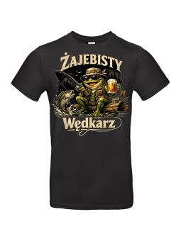 Koszulka Męska Żajebisty Wędkarz