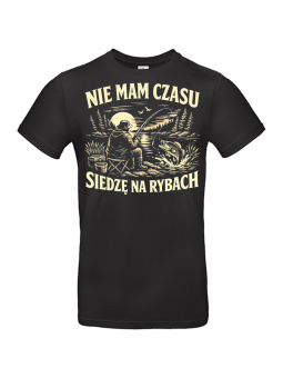 Koszulka Męska Siedzę Na Rybach