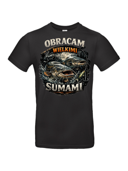 Koszulka Męska Obracam Wielkimi Sumami