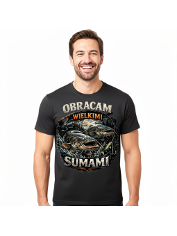 Koszulka Męska Obracam Wielkimi Sumami