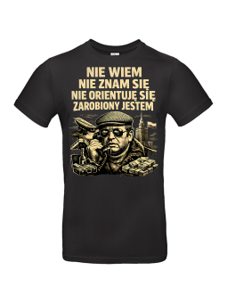 Koszulka Męska Zarobiony Jestem III