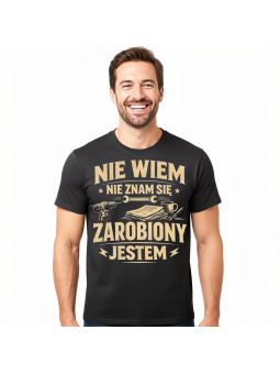 Koszulka Męska Zarobiony Jestem II