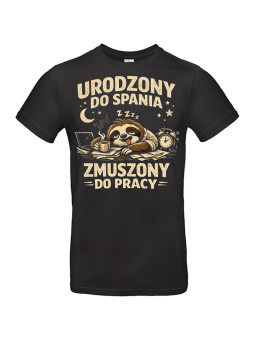 Koszulka Męska Urodzony Do Spania III