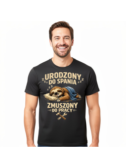 Koszulka Męska Urodzony Do Spania II