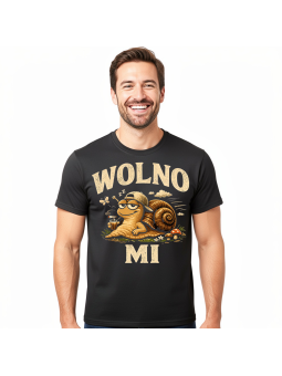 Koszulka Męska Ślimak Wolno Mi