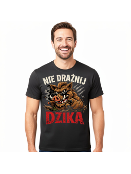 Koszulka Męska Okulary Nie Drażnij Dzika