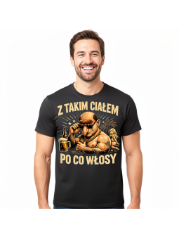 Koszulka Męska Nosacz Mięśniak Po Co Włosy