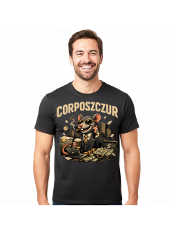 Koszulka Męska Biznesmen Corposzczur