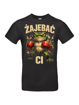 Koszulka Męska Groźna Żaba Żajebać Ci