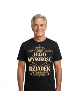 Koszulka Męska Jego Wysokość Dziadek