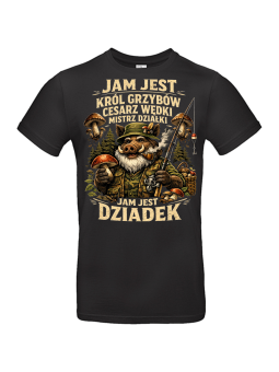 Koszulka Męska Dzik Jam Jest Dziadek