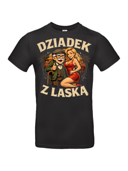 Koszulka Męska Dziadek z Laską