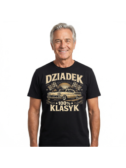 Koszulka Męska Dziadek Klasyk Auto