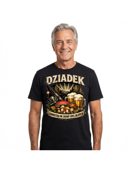 Koszulka Męska Dziadek Jednostka Do Zadań Specjalnych III