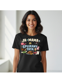 Koszulka Koszulka Damska Wariatek się nie kocha Czarna - Śmieszne T-Shirty z Nadrukami ?