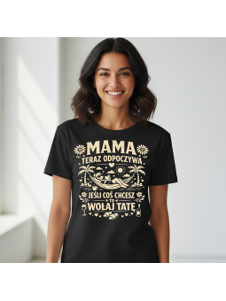 Koszulka Koszulka Damska Wariatek się nie kocha Czarna - Śmieszne T-Shirty z Nadrukami ?