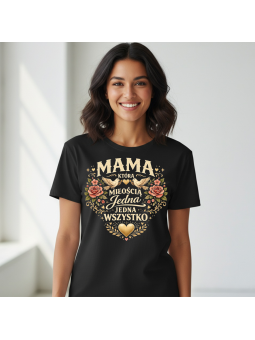 Koszulka Koszulka Damska Wariatek się nie kocha Czarna - Śmieszne T-Shirty z Nadrukami ?