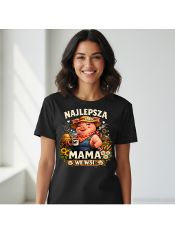 Koszulka Koszulka Damska Wariatek się nie kocha Czarna - Śmieszne T-Shirty z Nadrukami ?