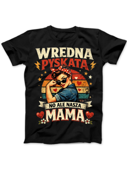 Koszulka Koszulka Damska Wariatek się nie kocha Czarna - Śmieszne T-Shirty z Nadrukami ?