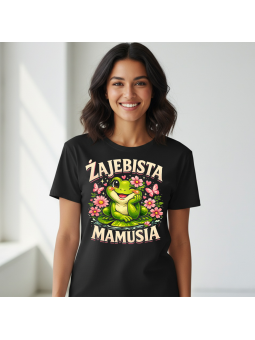 Koszulka Koszulka Damska Wariatek się nie kocha Czarna - Śmieszne T-Shirty z Nadrukami ?