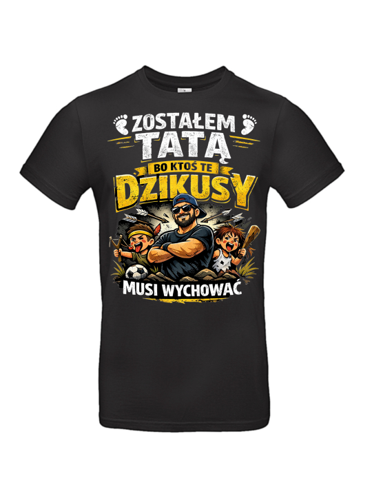 Koszulka Męska Tata Dzikusy