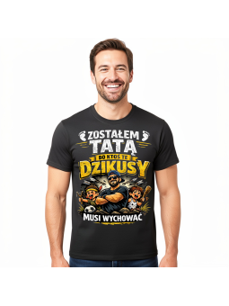 Koszulka Męska Tata Dzikusy