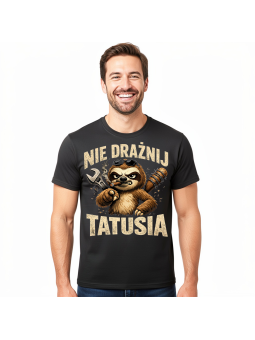 Koszulka Męska Leniwiec Nie Drażnij Tatusia
