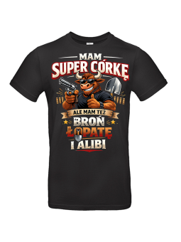 Koszulka Męska Byk Tata Mam Super Córkę