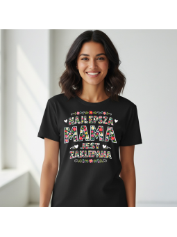 Koszulka Koszulka Damska Wariatek się nie kocha Czarna - Śmieszne T-Shirty z Nadrukami ?