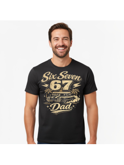 Koszulka Męska Auto Six Seven Dad