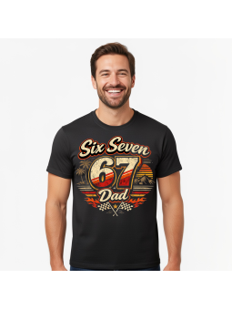 Koszulka Męska Flagi Six Seven Dad