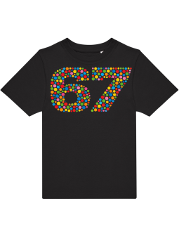 Koszulka Koszulka Dziecięca Dzień Kropki Czarna - Śmieszne T-Shirty z Nadrukami ?