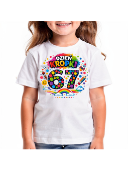 Koszulka Koszulka Dziecięca Dzień Kropki Czarna - Śmieszne T-Shirty z Nadrukami ?