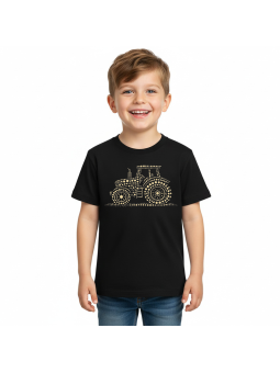 Koszulka Koszulka Dziecięca Dzień Kropki Czarna - Śmieszne T-Shirty z Nadrukami ?