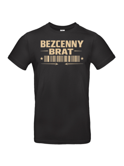 Bezcenny Brat czarna – męska koszulka dla brata | HiPanda