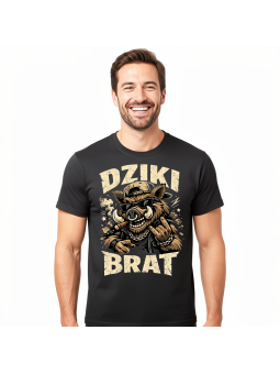 Dziki Brat czarna – męska koszulka dla brata | HiPanda
