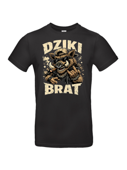 Dziki Brat czarna – męska koszulka dla brata | HiPanda