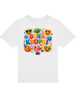 Koszulka Koszulka Dziecięca Dzień Kropki Czarna - Śmieszne T-Shirty z Nadrukami ?