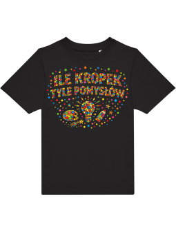 Koszulka Koszulka Dziecięca Dzień Kropki Czarna - Śmieszne T-Shirty z Nadrukami ?