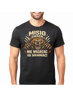 Koszulka Męska Nie Wkurzać Misio
