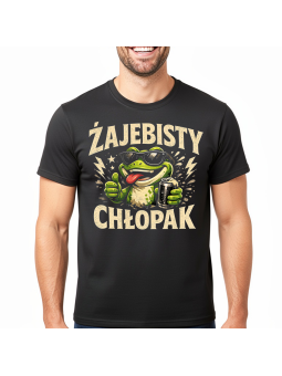 Koszulka Męska Okulary Żajebisty Chłopak