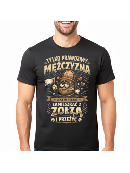 Koszulka Męska Pantofel Tylko Prawdziwy Mężczyzna
