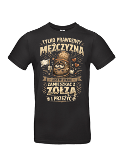 Koszulka Męska Pantofel Tylko Prawdziwy Mężczyzna